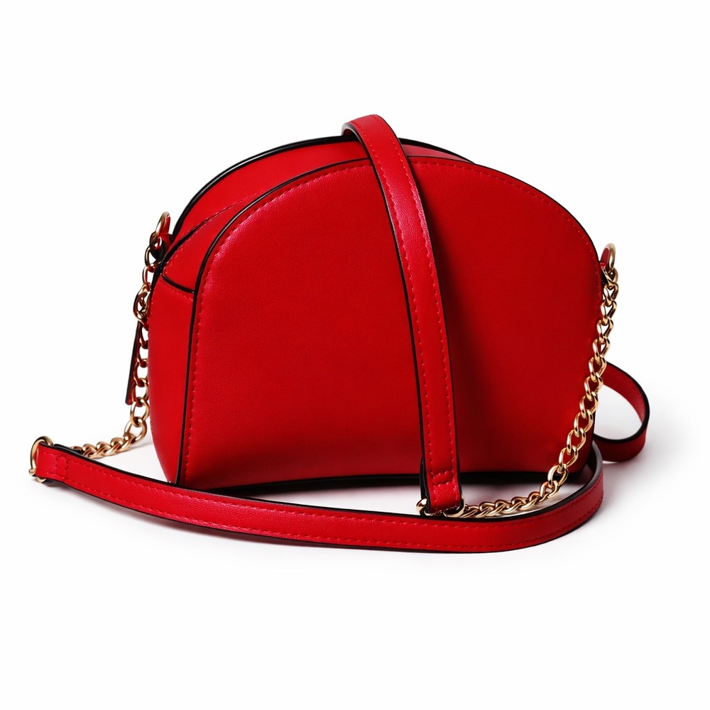 a new day Red Crossbody Bag with Gold Chain